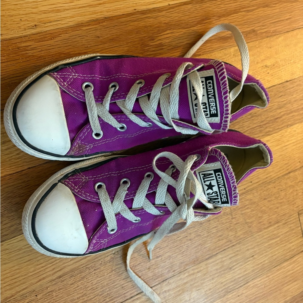 Converse Purple White Sneakers Classic Low-Top